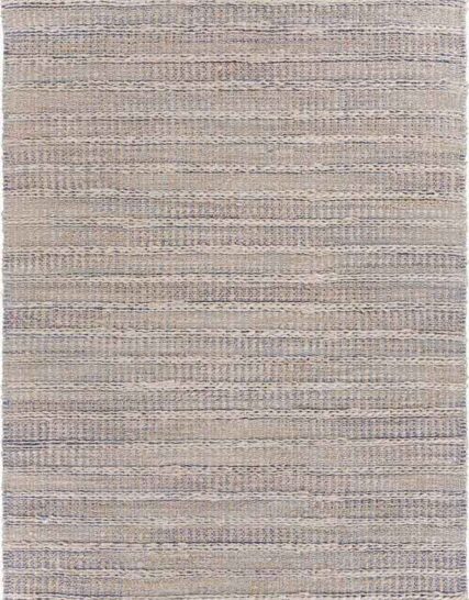 alfombra rectangular jaspeada en tones beige y gris