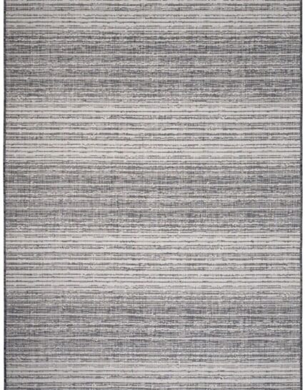 alfombra rectangular con vetas en tonos beige y gris