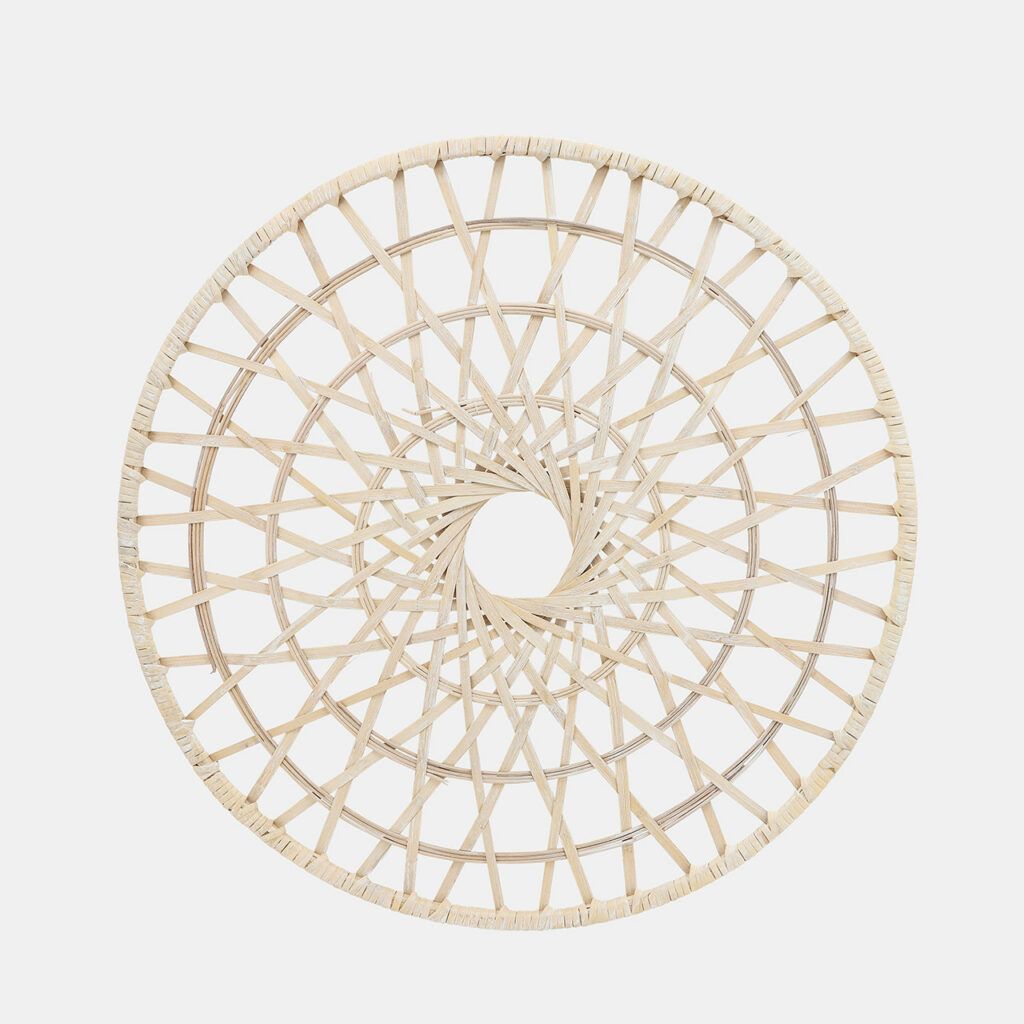 Wicker, 24", Round Wall Deco, Natural