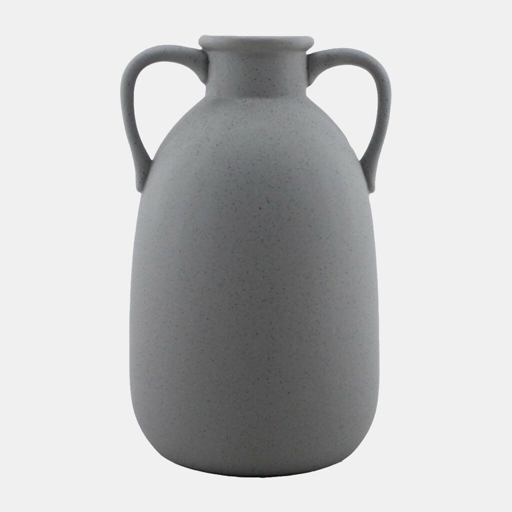 Eared Vase, Gray