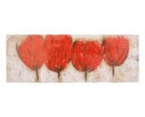 Cuadro 150 x 50 Red Tulips