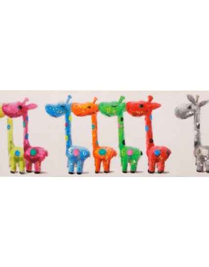 Cuadro 150 x 50 Baby Giraffes