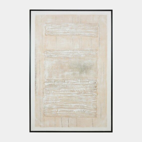 40x60 Abstract Handpainted Canvas, Beige