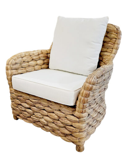 Atherton Wide Weave Water Hyacinth Occasional Chair (Natural)