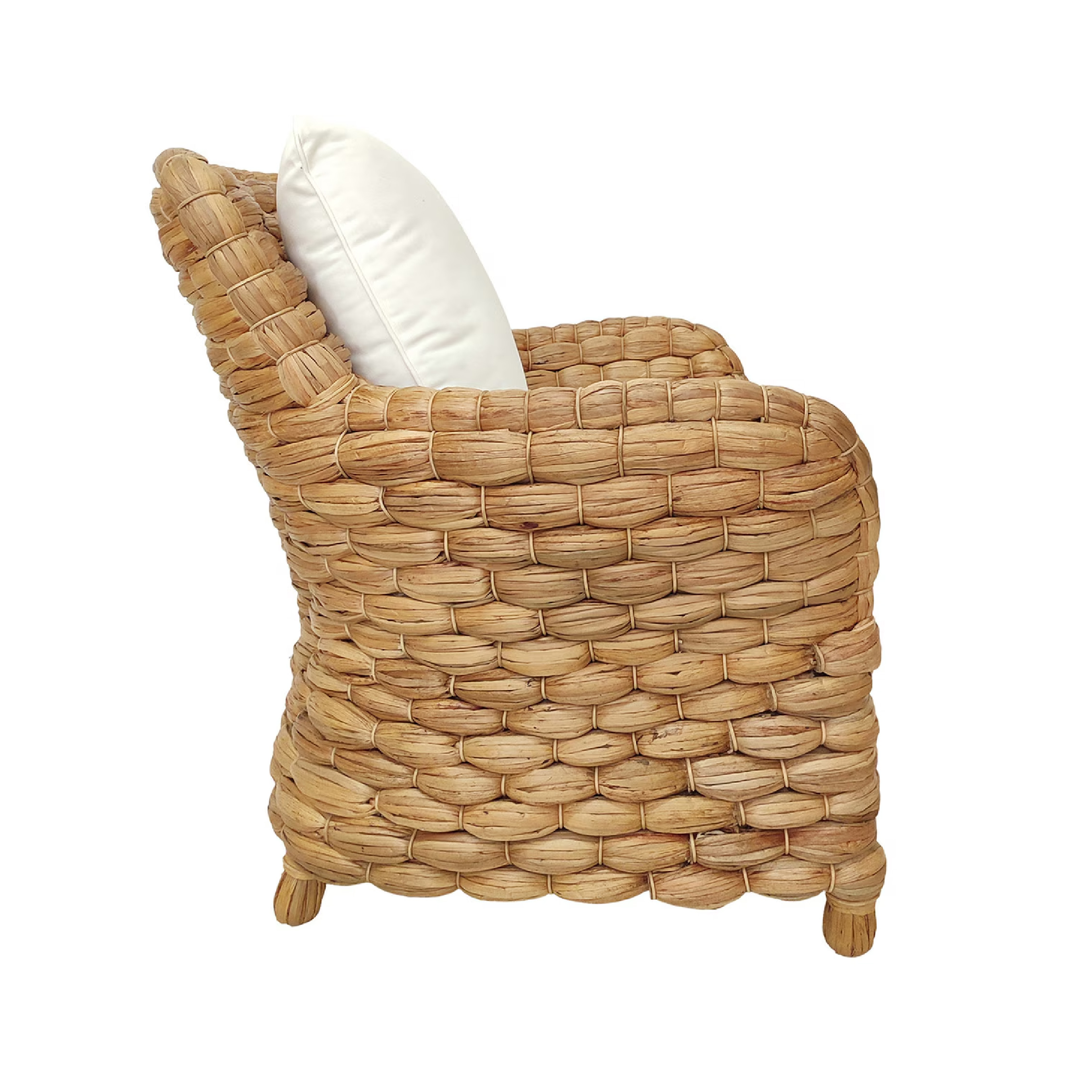 Atherton 2.0 Wide Weave Water Hyacinth Occasional Chair (Natural) - Imagen 3