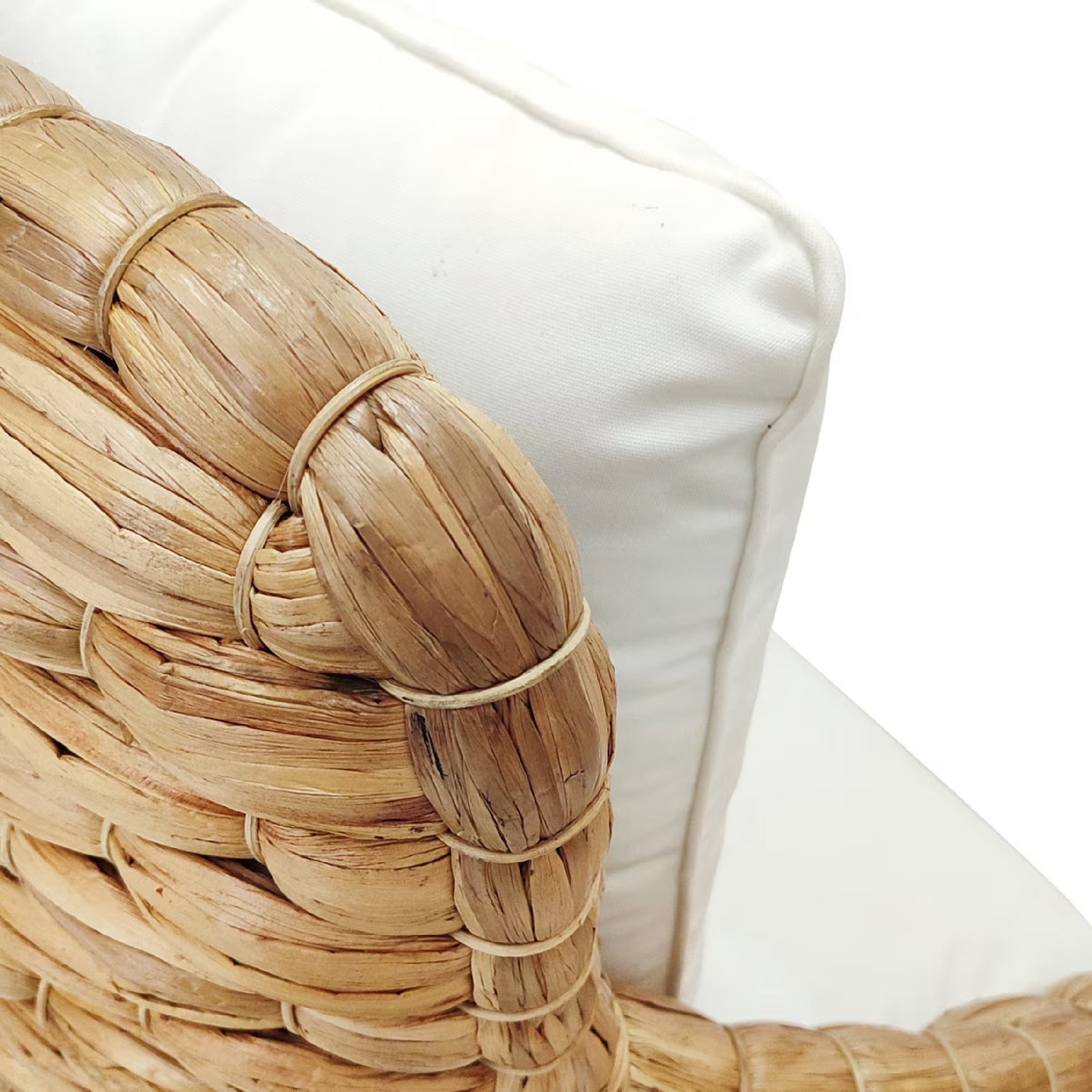 Atherton 2.0 Wide Weave Water Hyacinth Occasional Chair (Natural) - Imagen 8