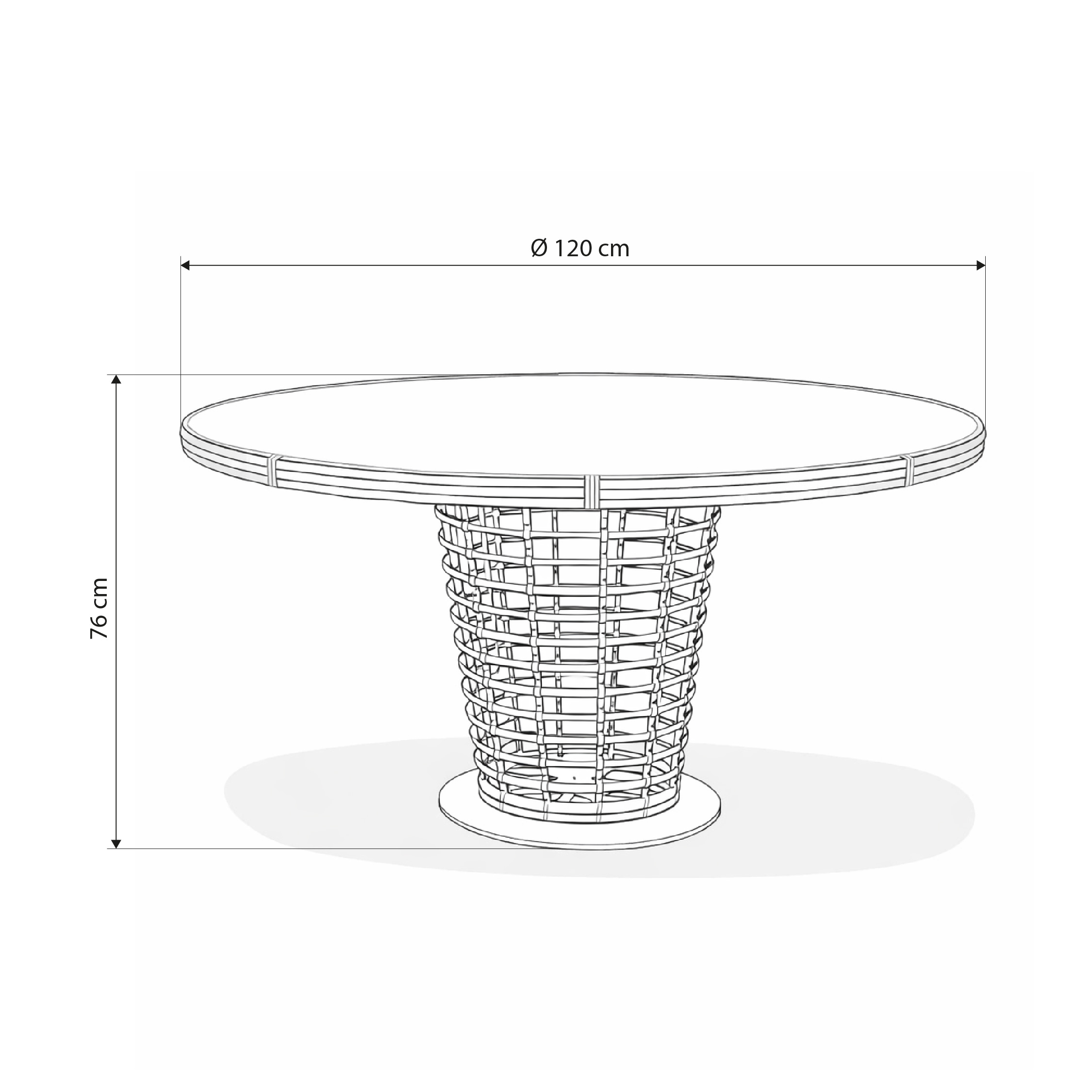 CAMP ROUND TABLE Ø120 CMS - Imagen 5