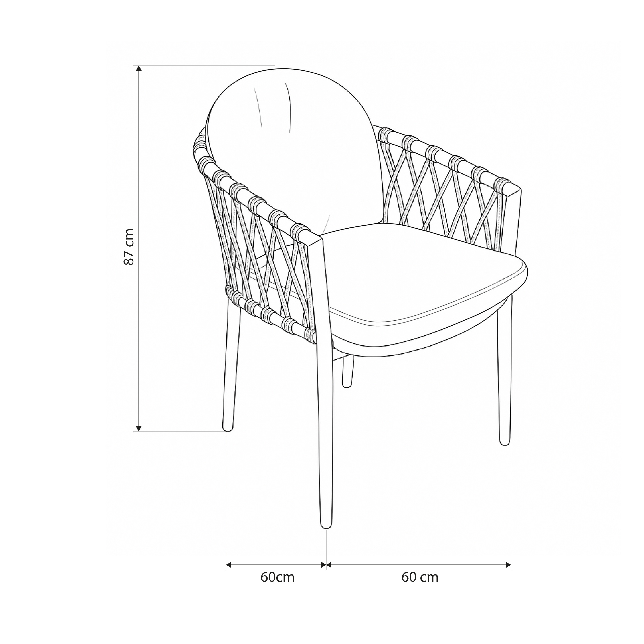 BELLA DINING ARMCHAIR - Imagen 6