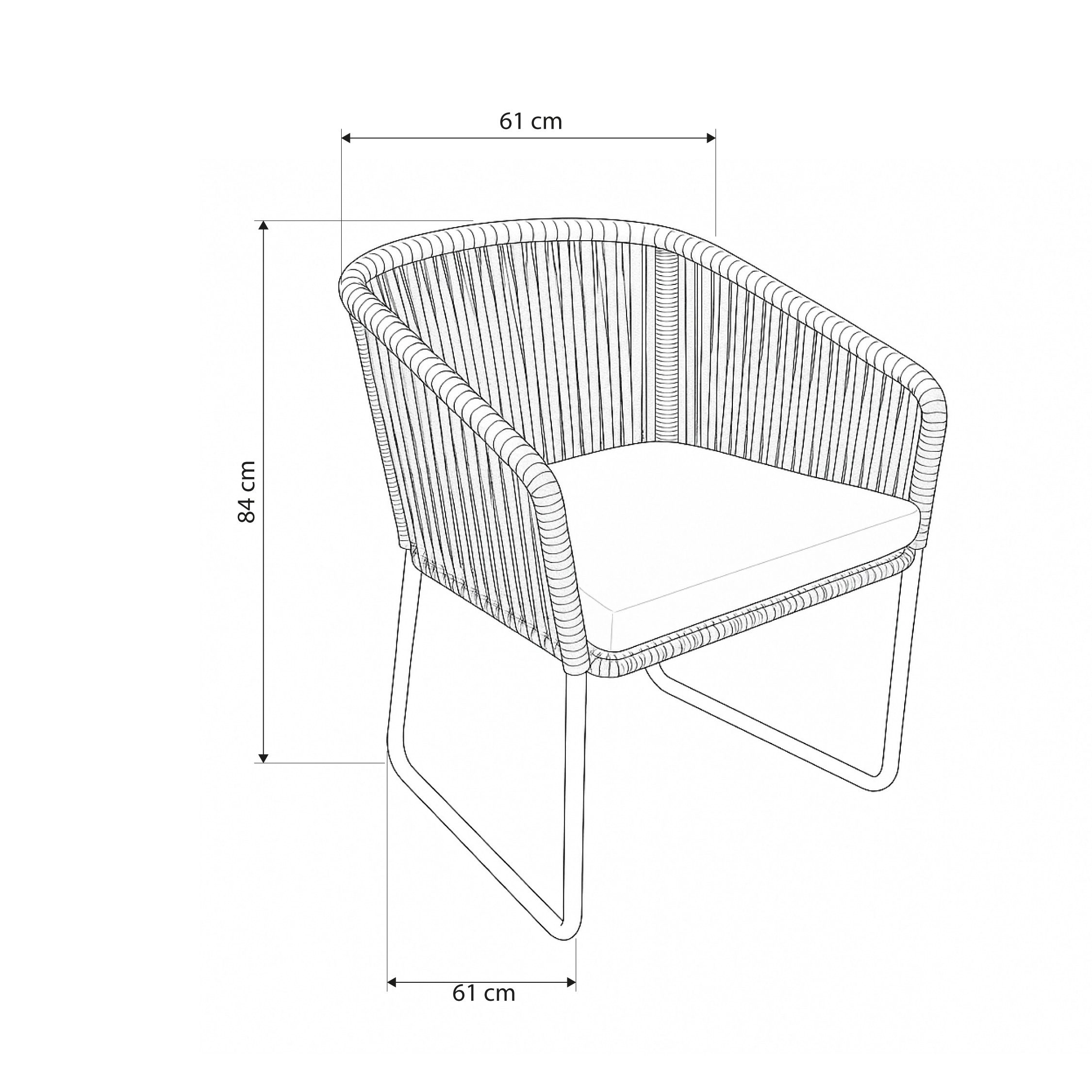 SANTANA DINING ARMCHAIR - Imagen 6