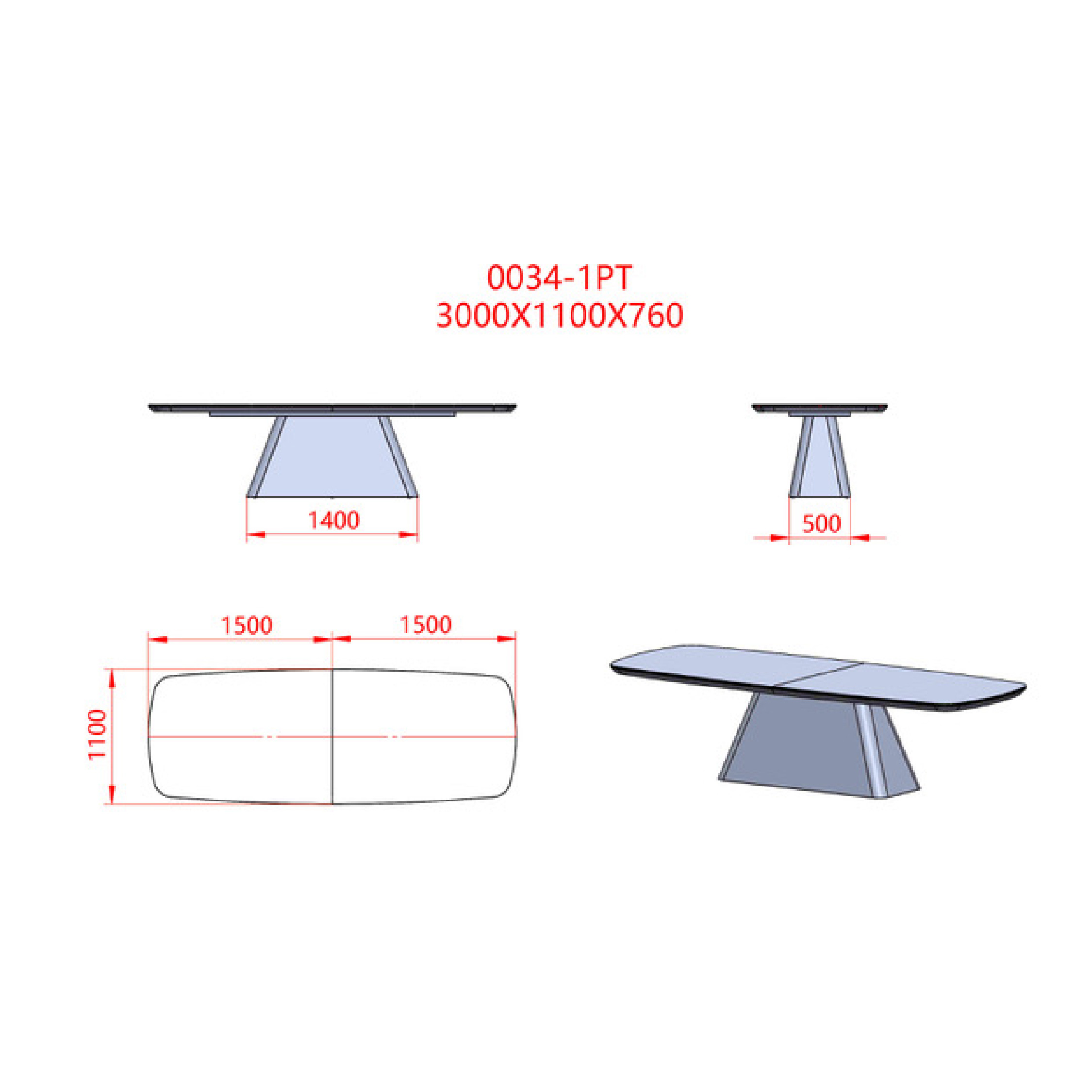 Mesa de Comedor Bipartida Viani - Imagen 3