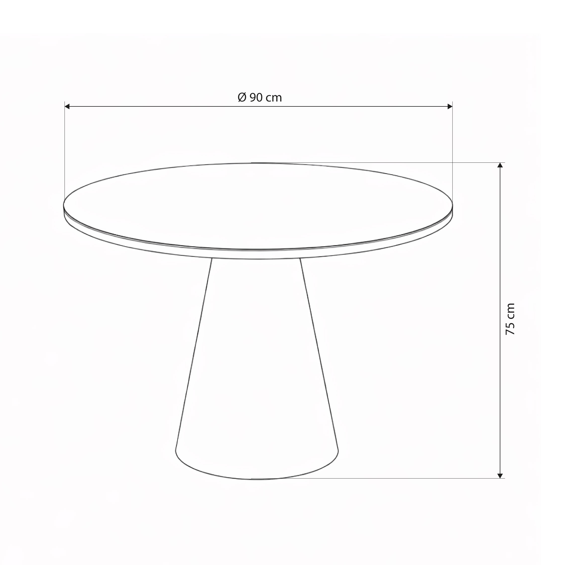 Mesa de Comedor Desire 90D - Imagen 4