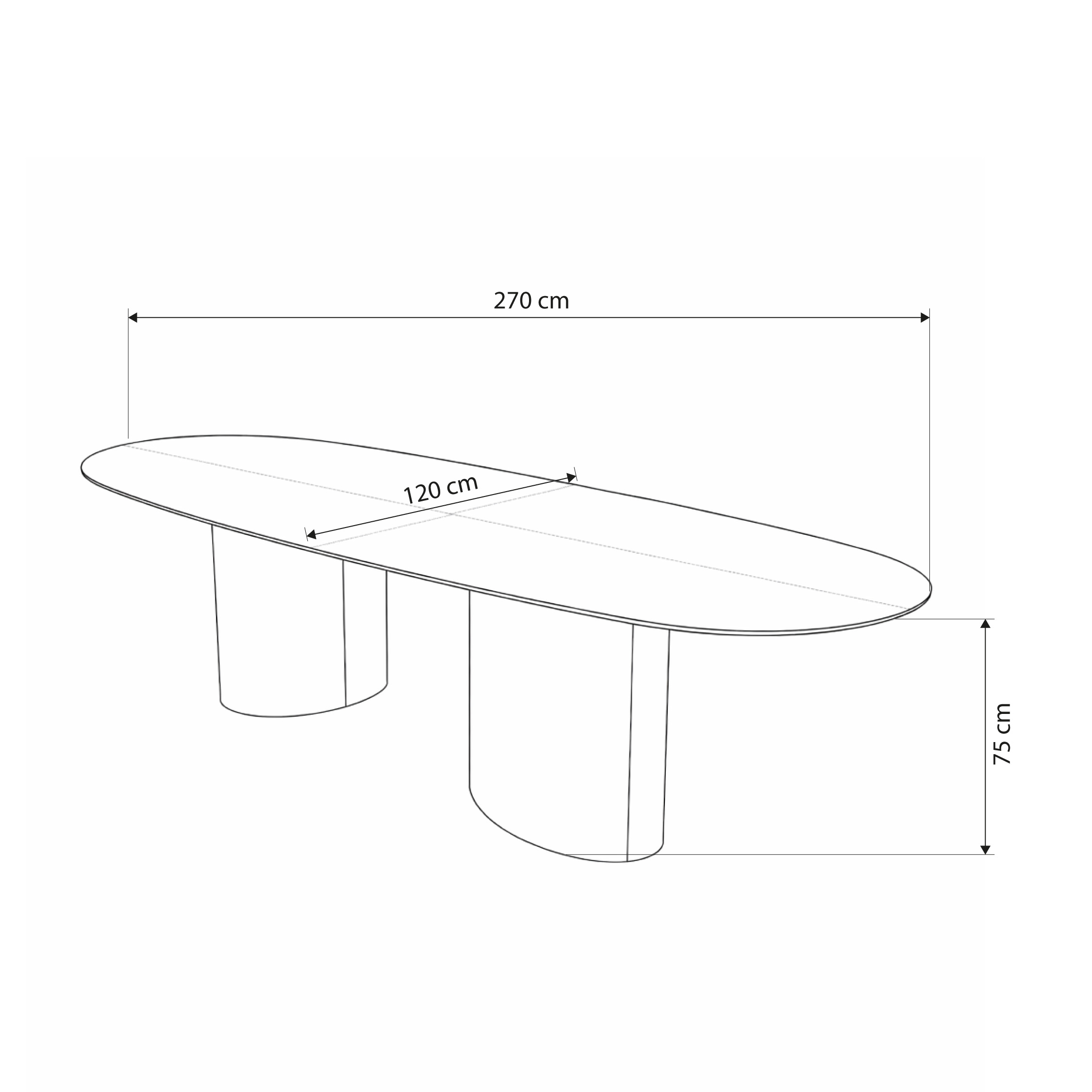 Mesa Comedor Scarlet 270 - Imagen 5