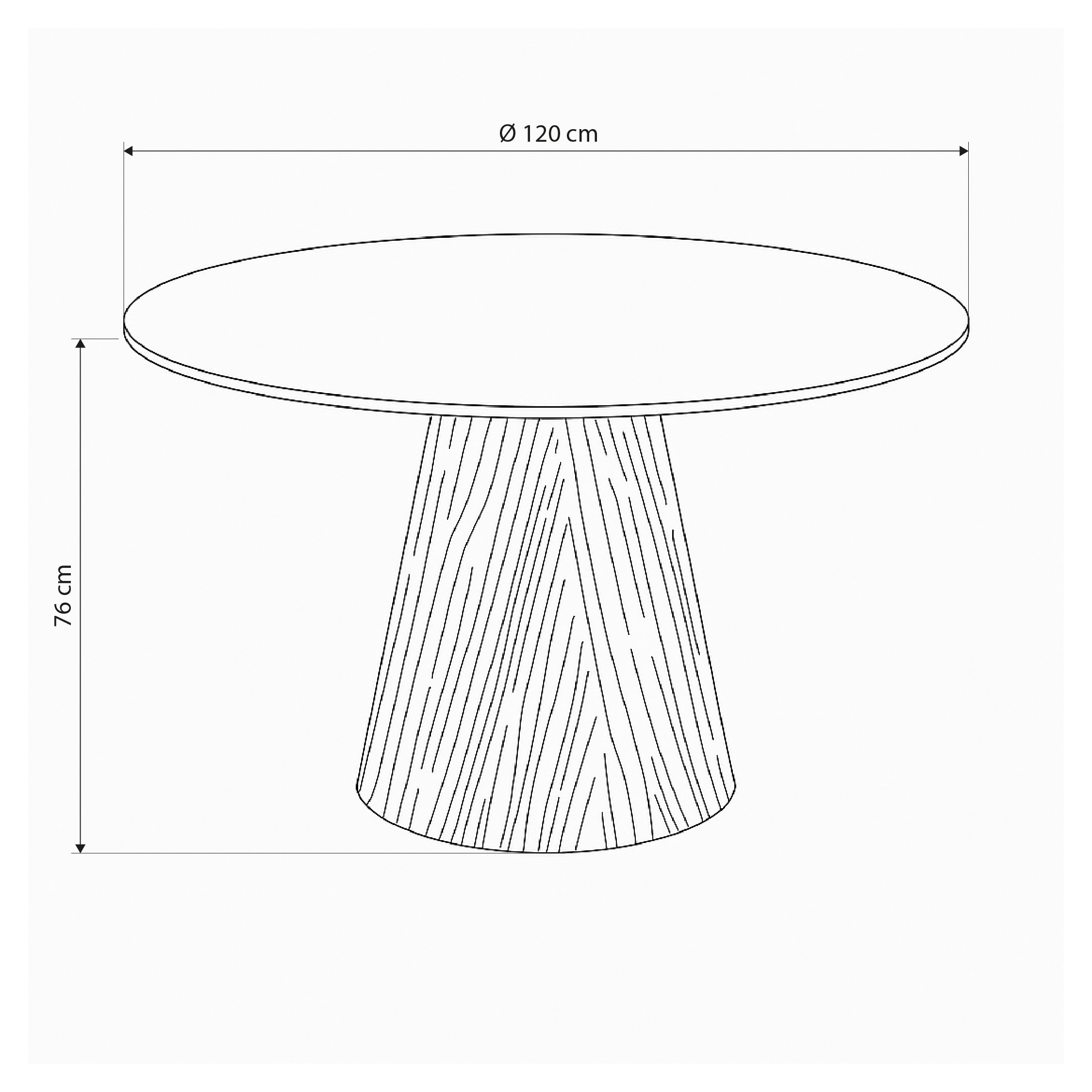 Mesa de comedor Redonda Ligna - Imagen 5