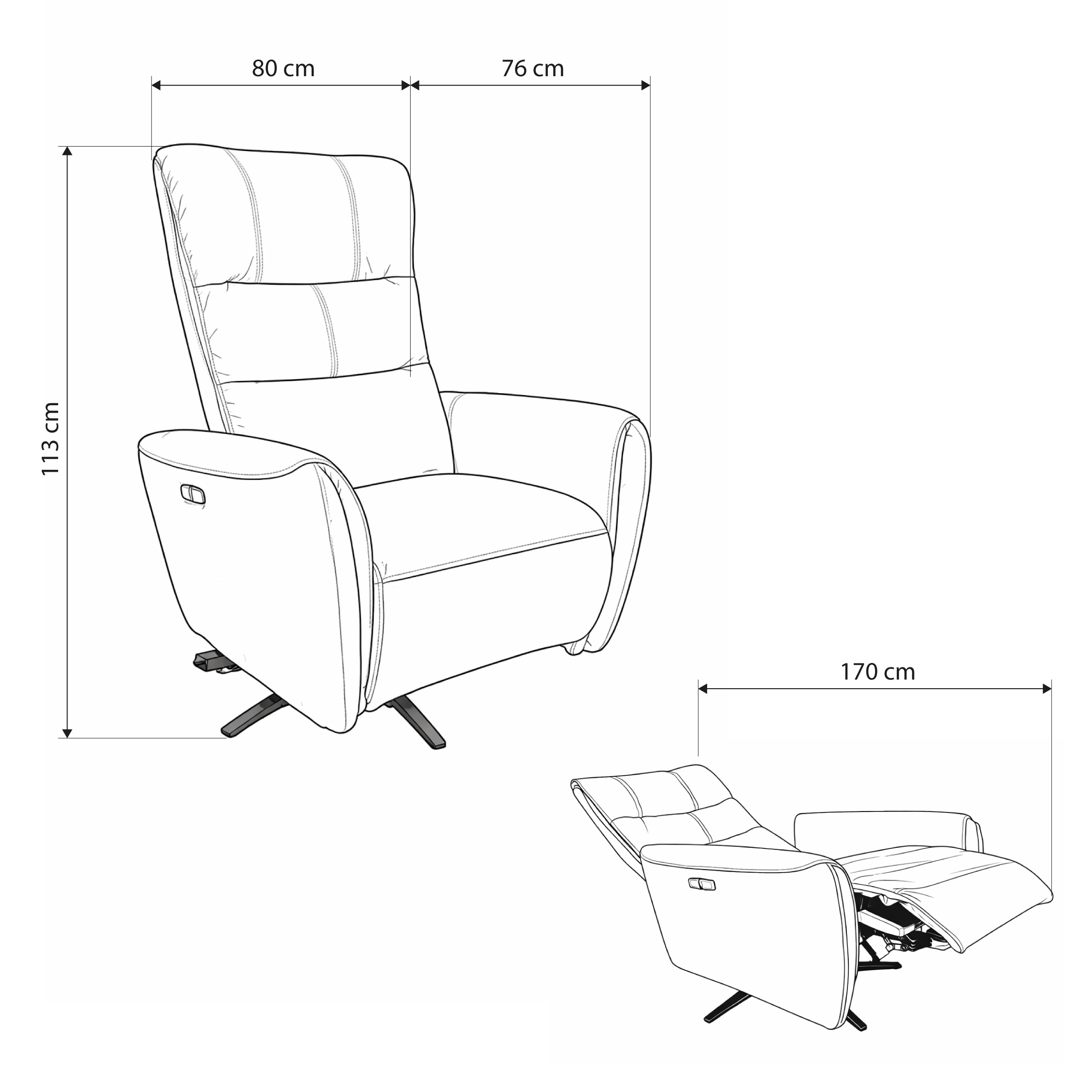 Poltrona Apogee Reclinable - Imagen 6