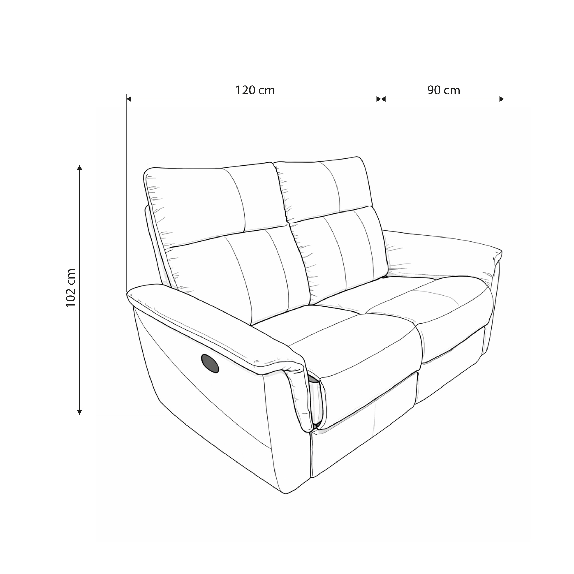 Loveseat Shaun Reclinable Manual 2 puestos - Imagen 5