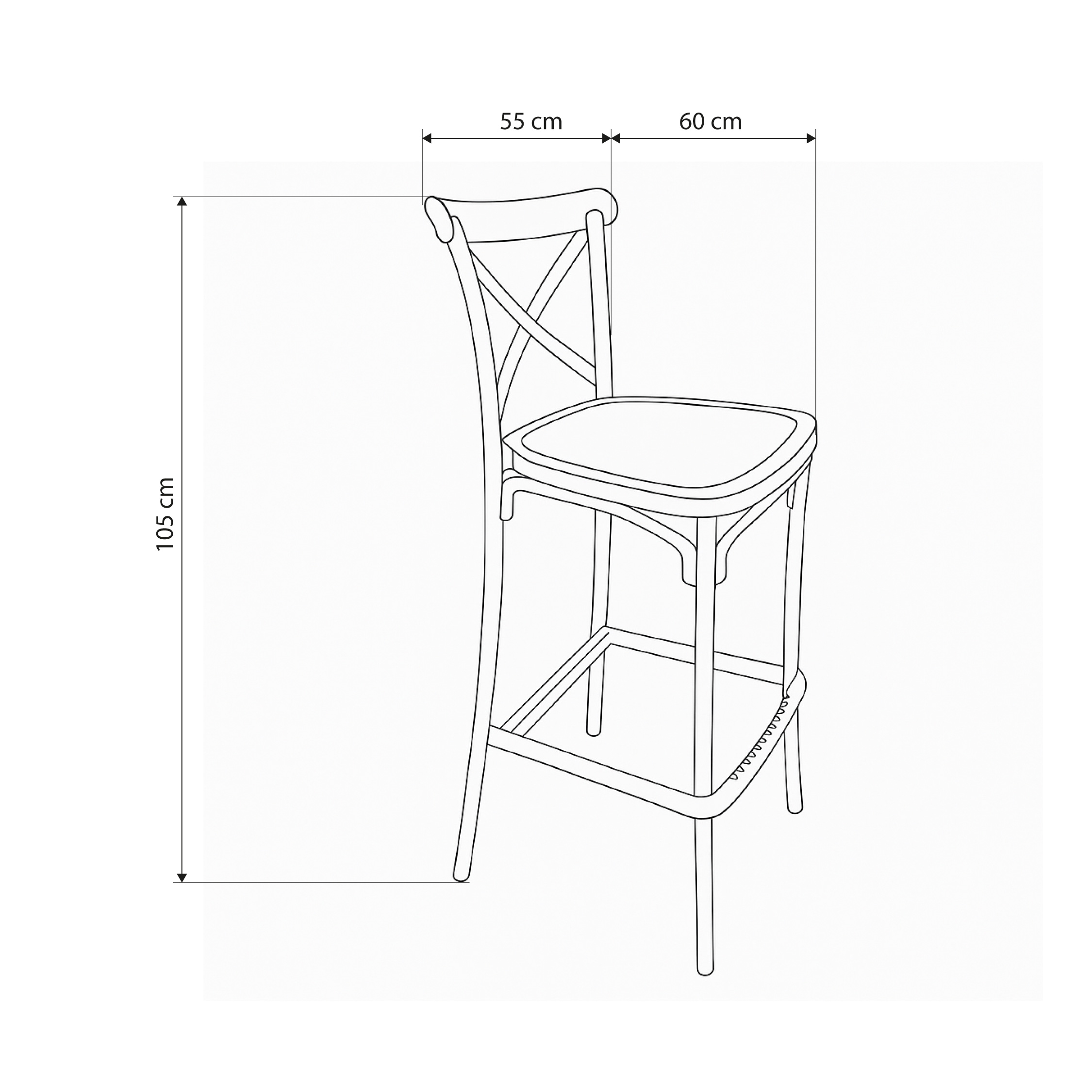 Silla de Bar Luzona - Imagen 5