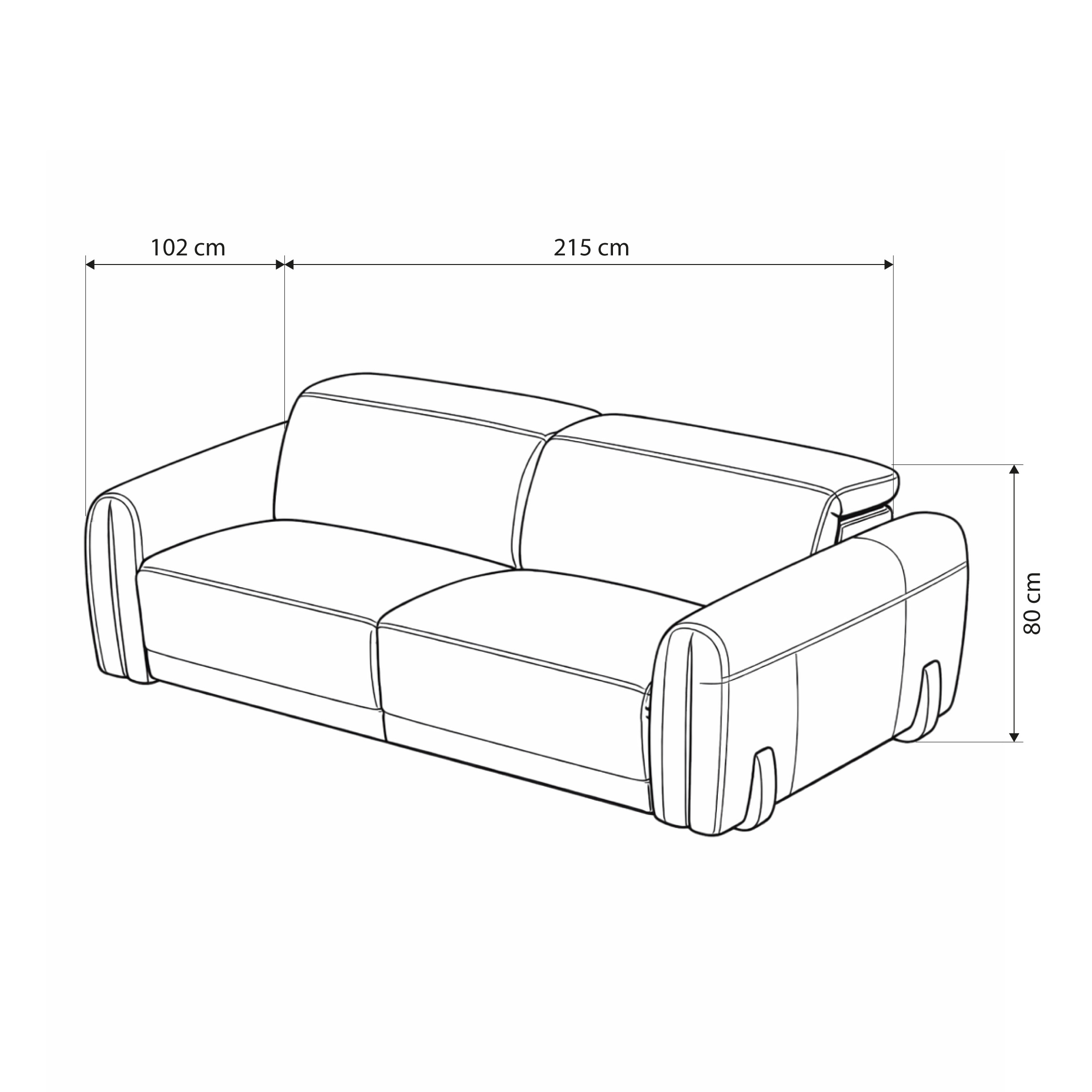 Sofá Reclinable Eléctrico Sívora - Imagen 5