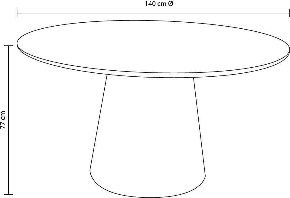 Mesa de Comedor Dallcone 140D - Imagen 4