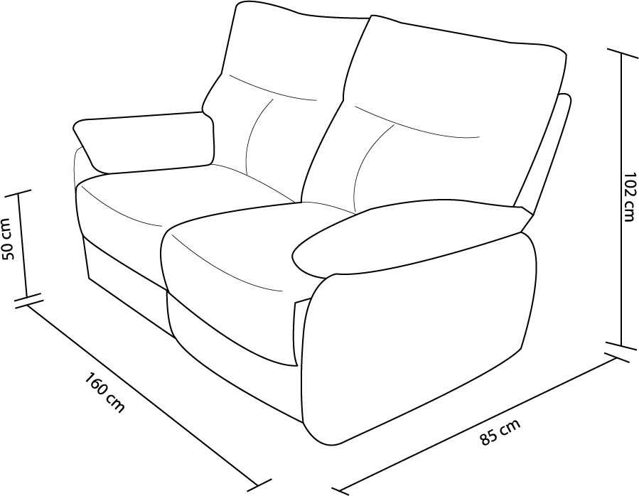 Loveseat Reclinable Eléctrico Lenox 2p - Imagen 10