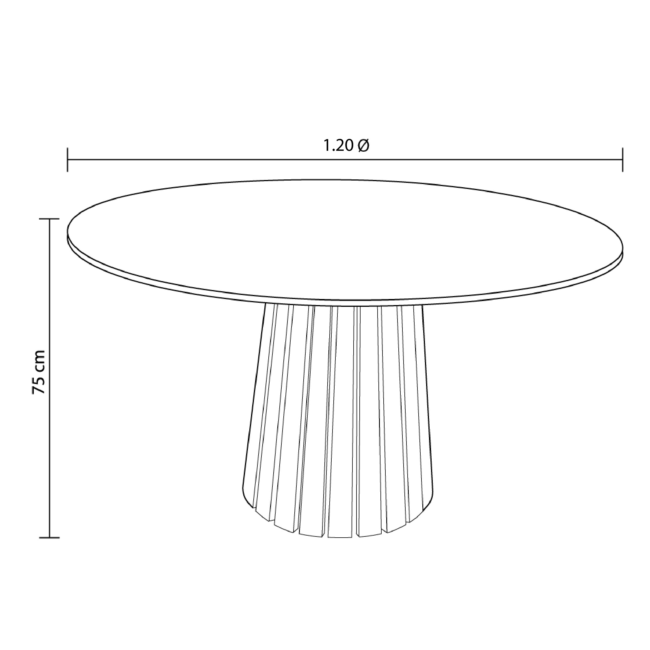 Mesa de Comedor Circular Tundra - Imagen 6