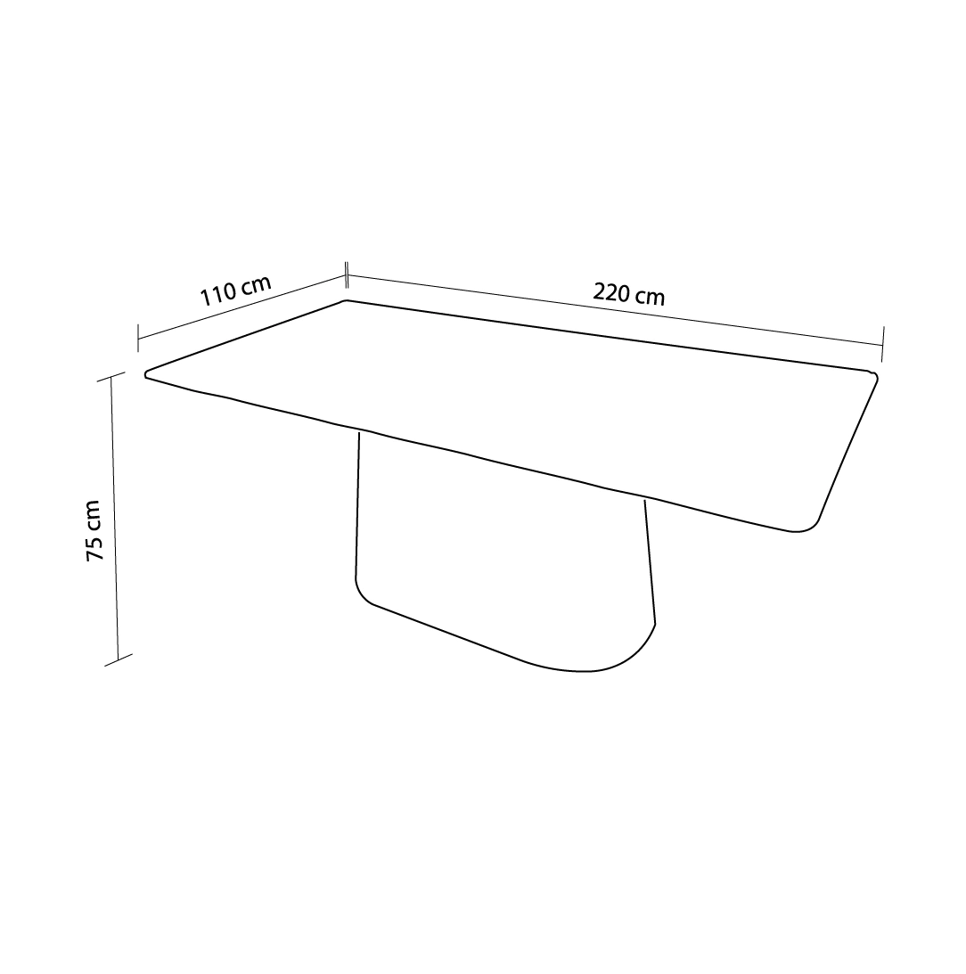 Mesa de Comedor Rectangular Arka Simple - Imagen 5