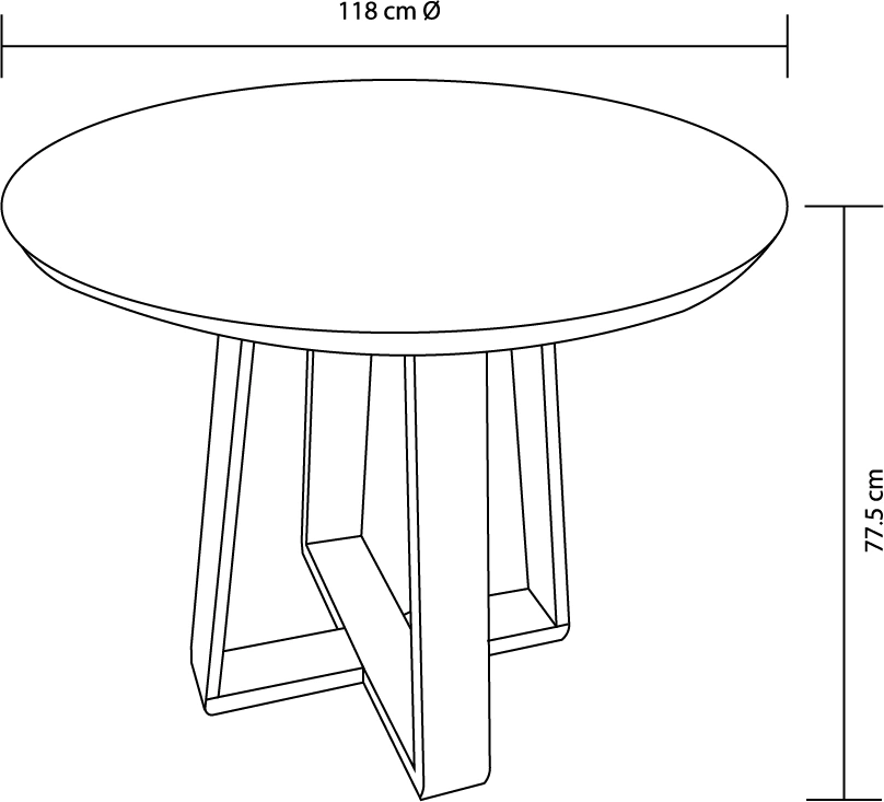 Mesa de Comedor Wood Round - Imagen 5