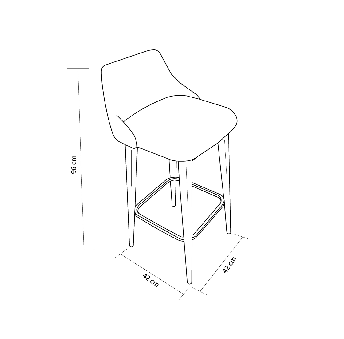 Silla de Bar Eva - Imagen 6